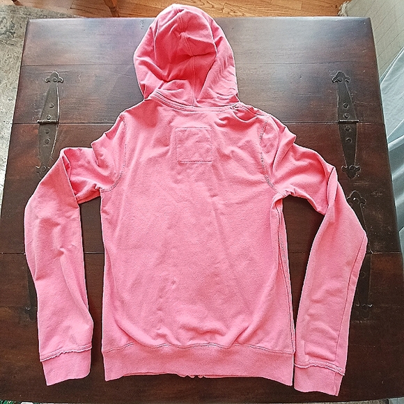ABERCROMBIE FITCH pink hooded sweatshirt small - Picture 7 of 7